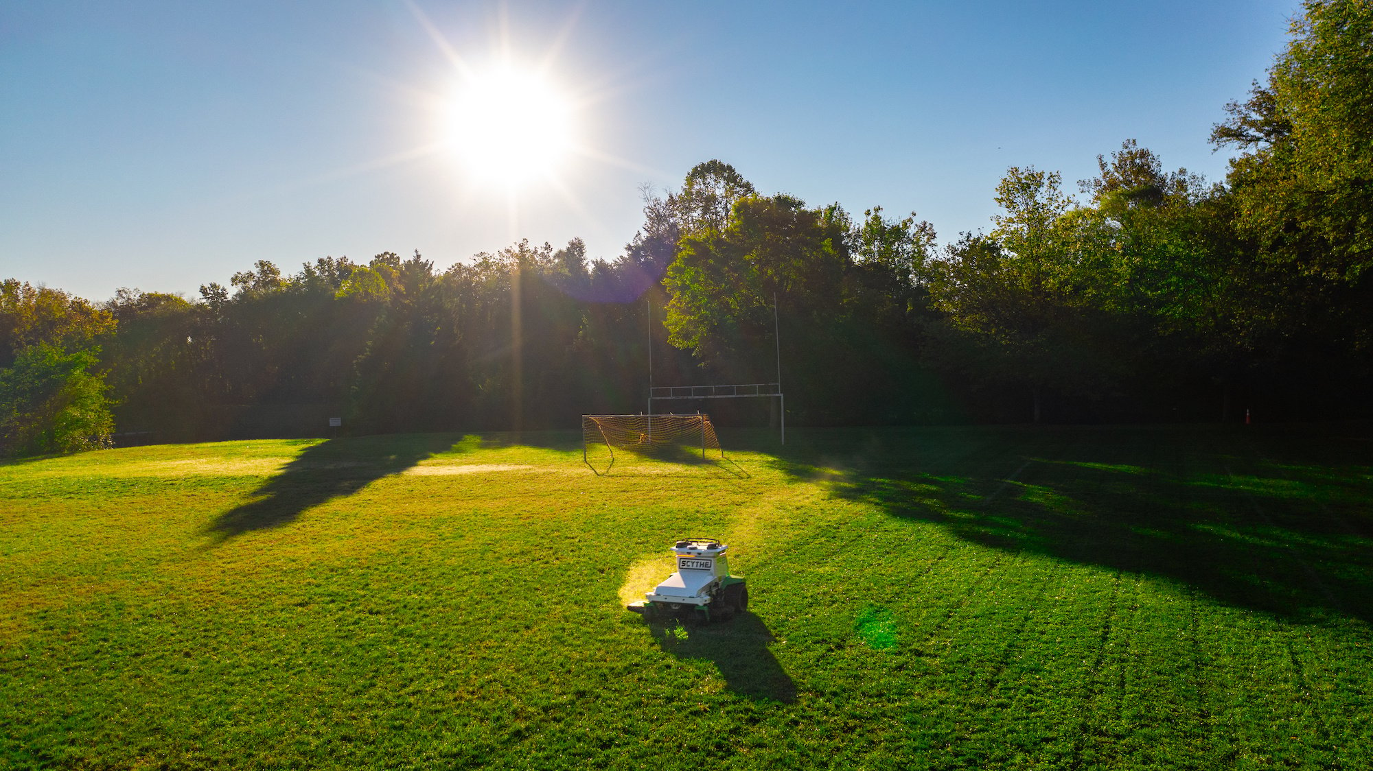 Athletic field robotic mower Skythe