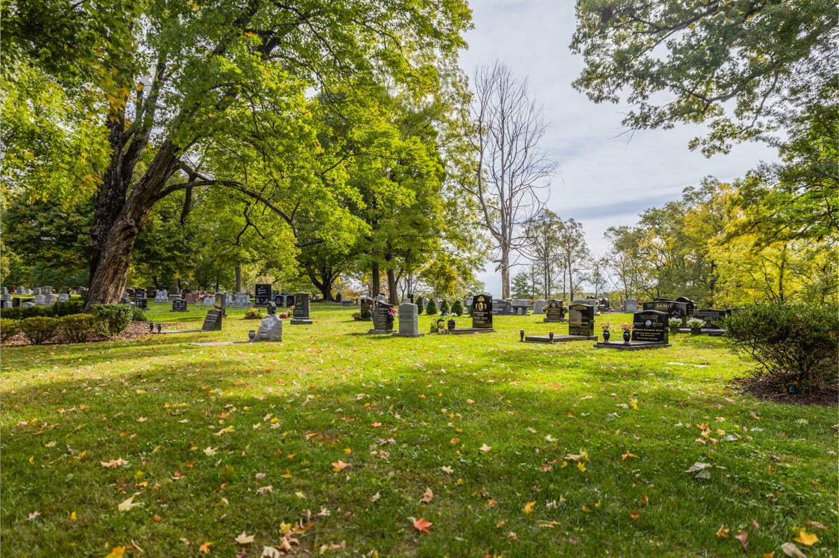 Parklawn Cemetary large green grass trees 