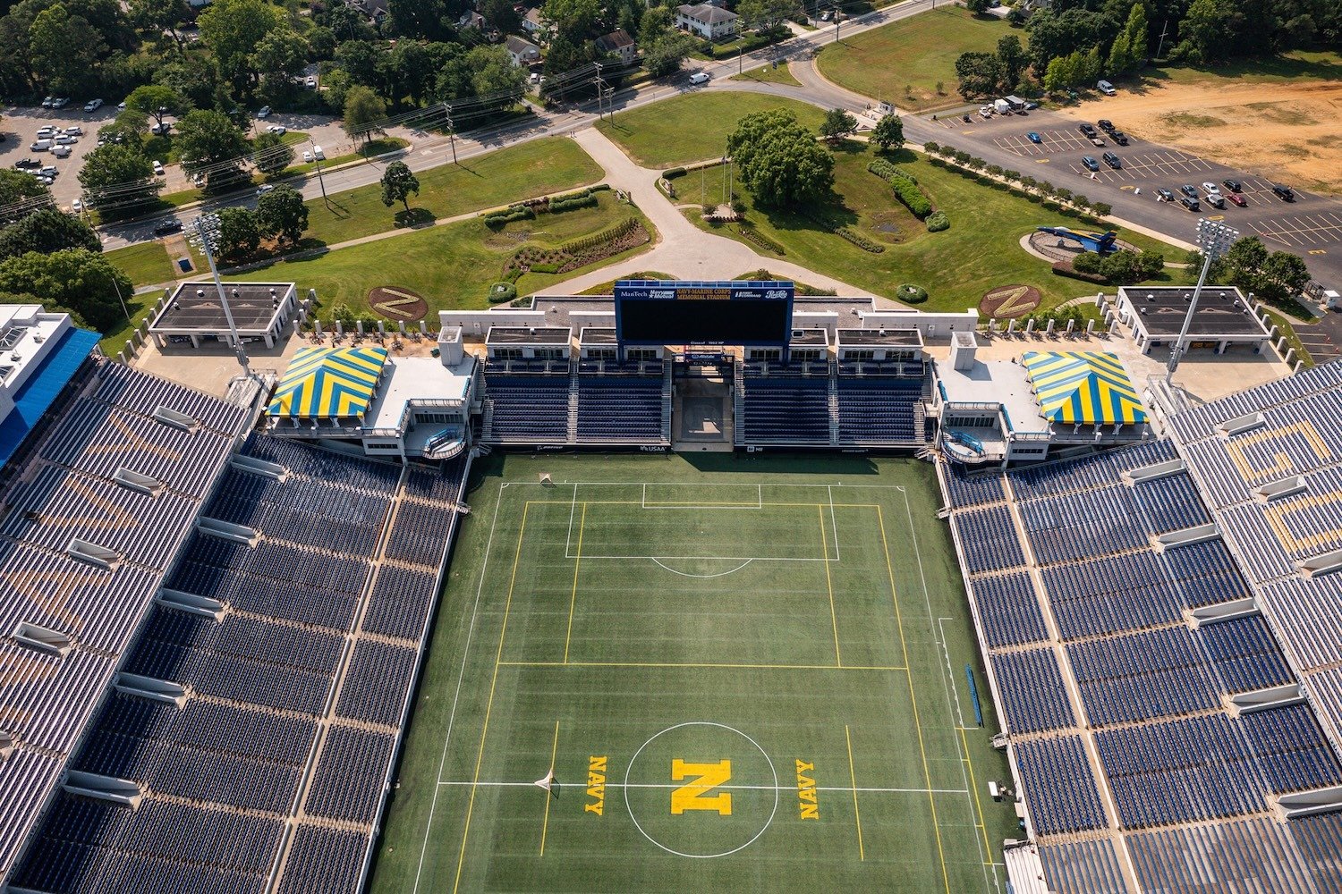 Navy Memorial Stadium aerial view 5