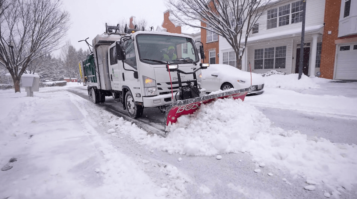 Truck Snow Plowing HOA