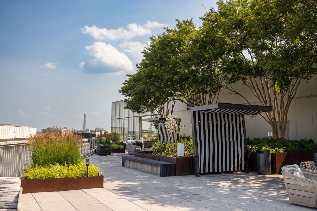 1200 17th Street landscape beds rooftop outdoor seating 5