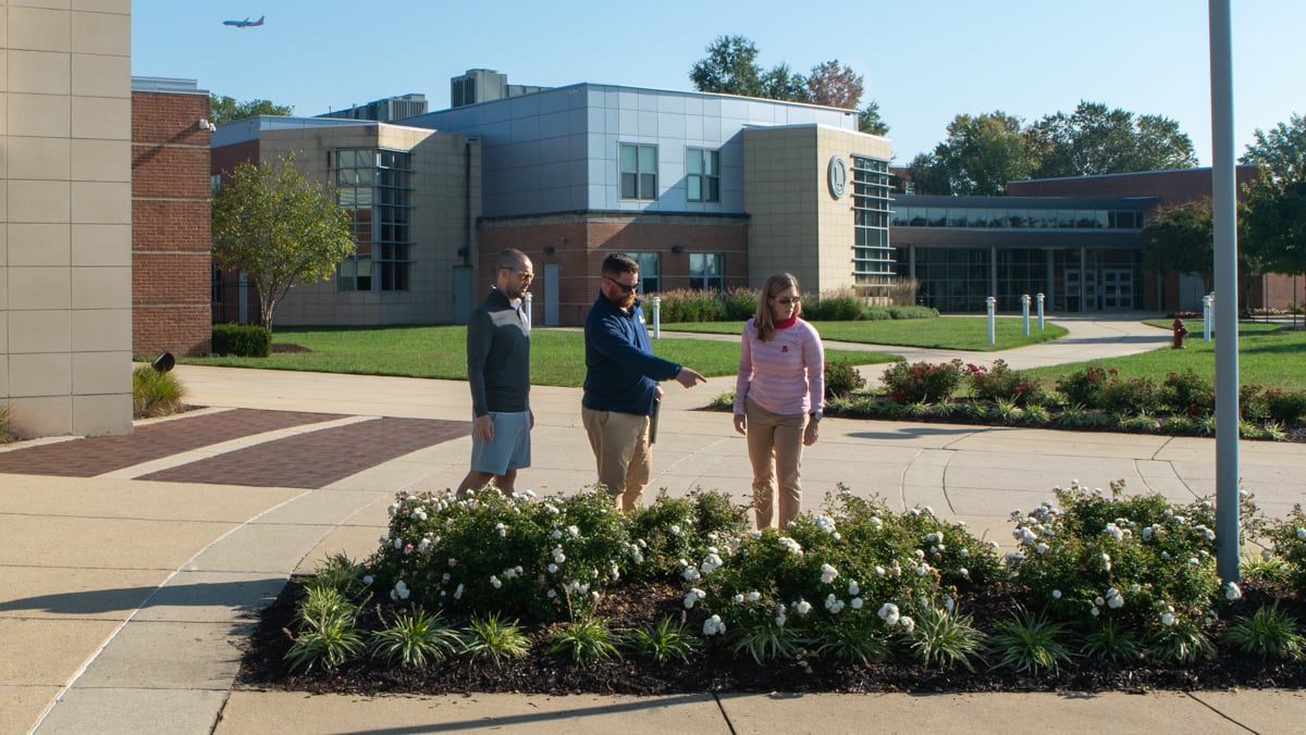 Archbishop Spalding School client account manager landscaping flowers 2