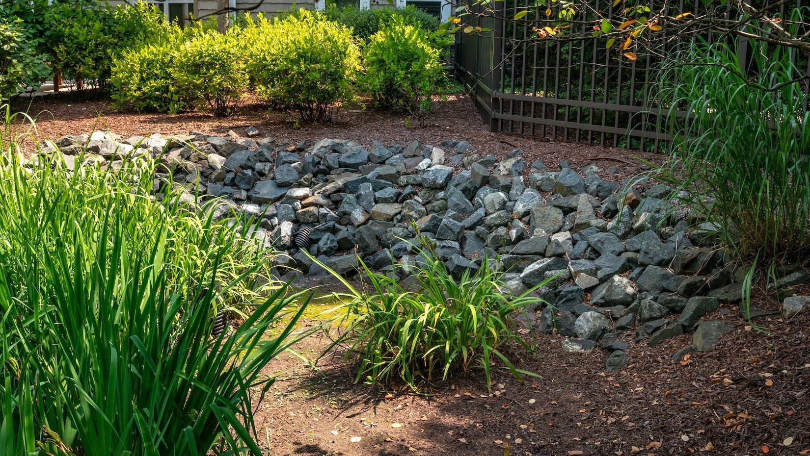 Brightview Rolling Hills dry creek landscape bed