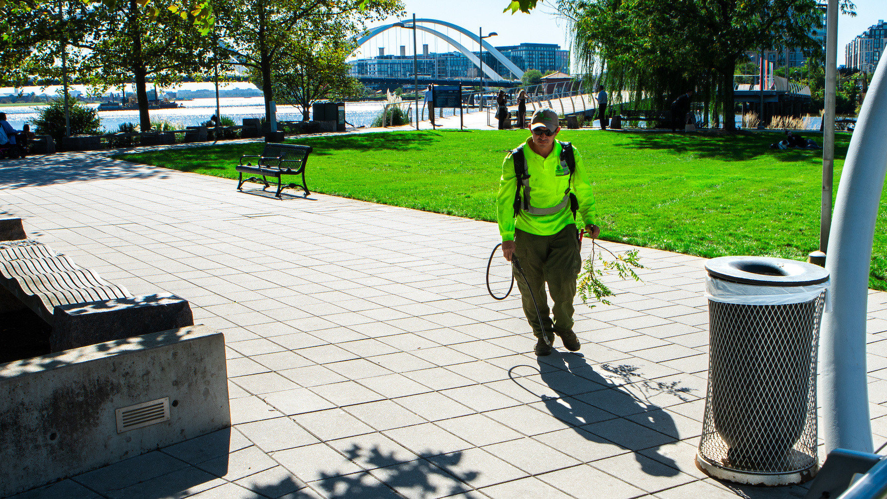 Capitol Riverfront Improvement District crew property cleanup 1