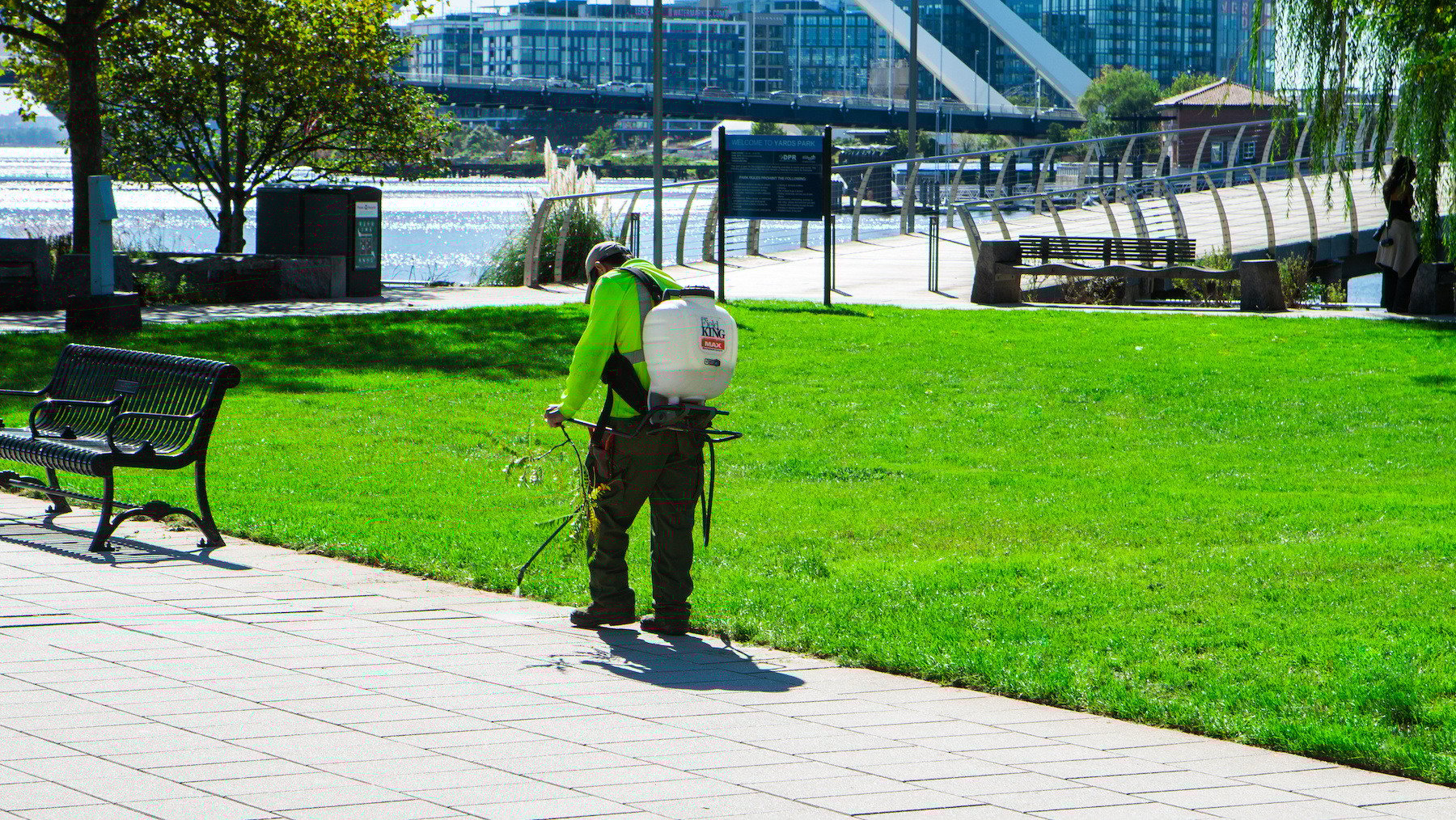 Capitol Riverfront Improvement District crew property cleanup
