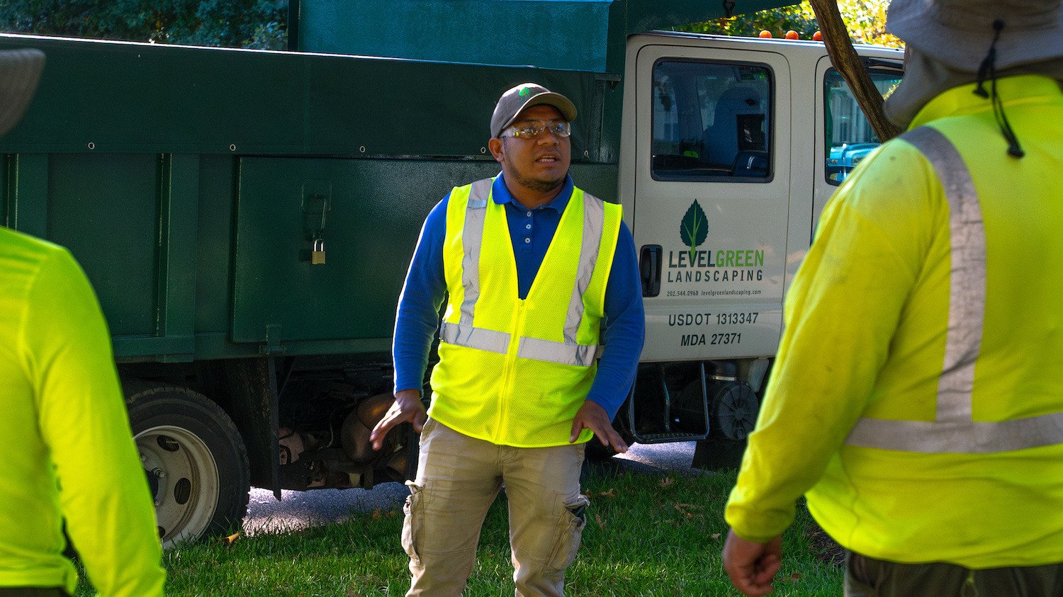 Capitol Riverfront Improvment District Crew in front of truck 