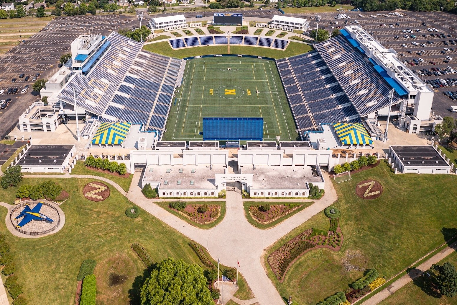 Navy Memorial Stadium aerial view 2