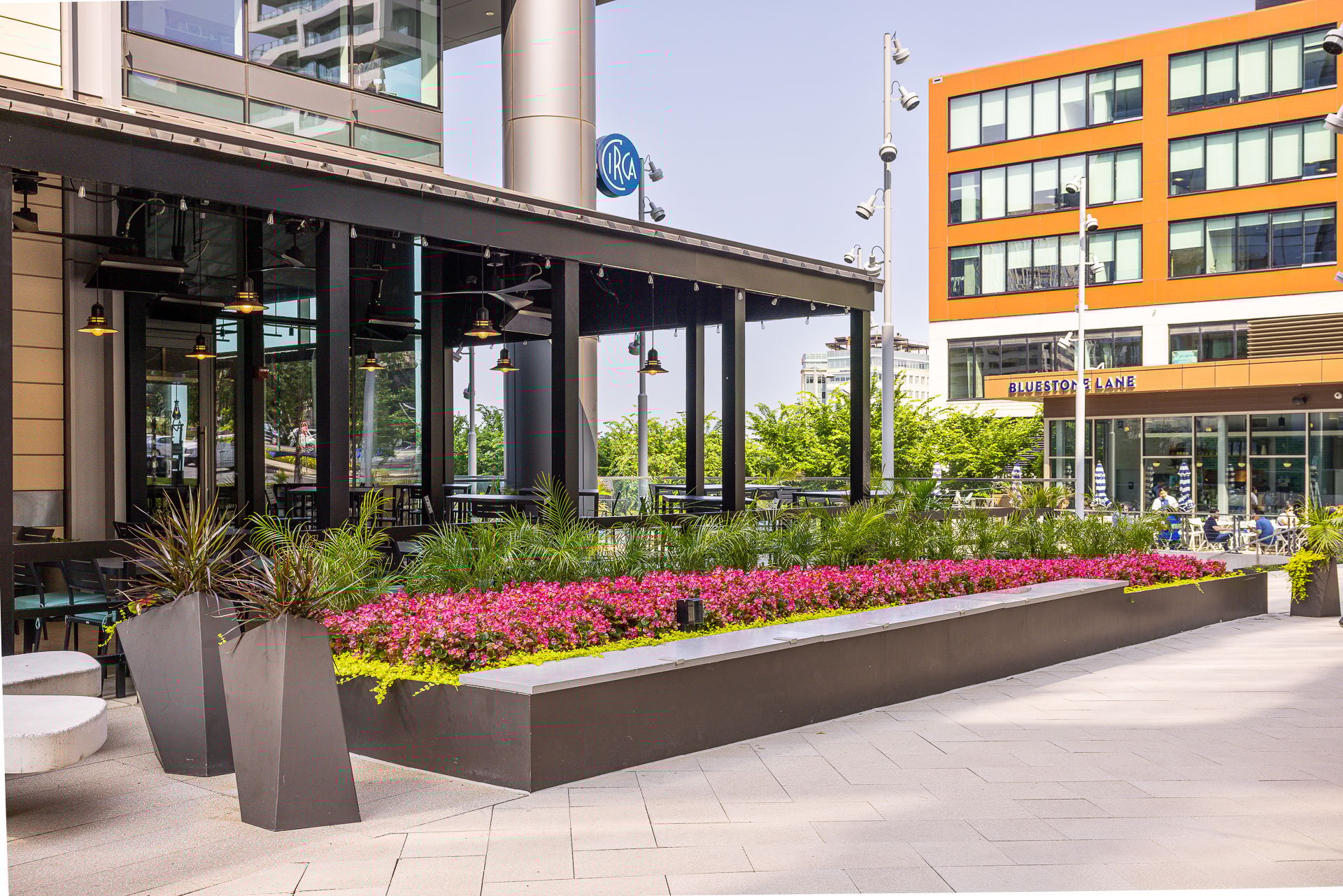 The boro raised landscape beds container gardens outdoor seating 