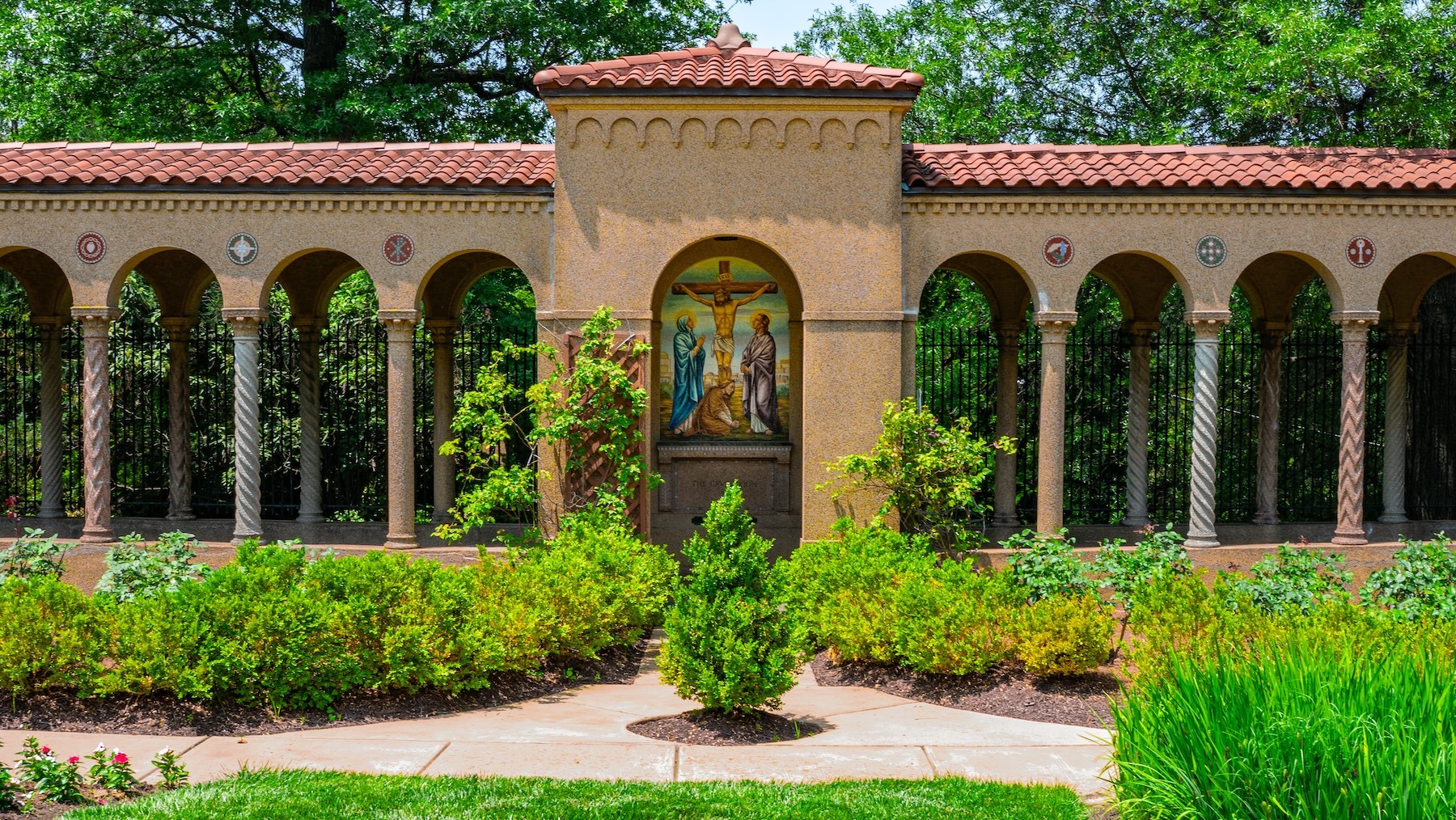 Franciscan Monastery landscape beds 