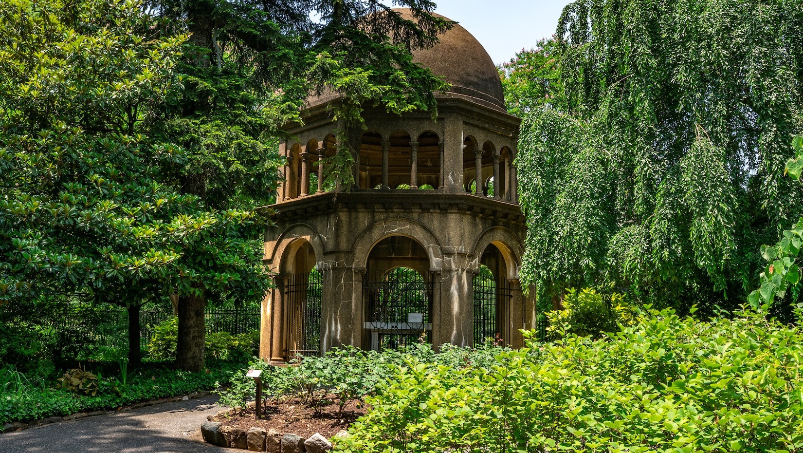 Franciscan Monastery landscape beds monument 