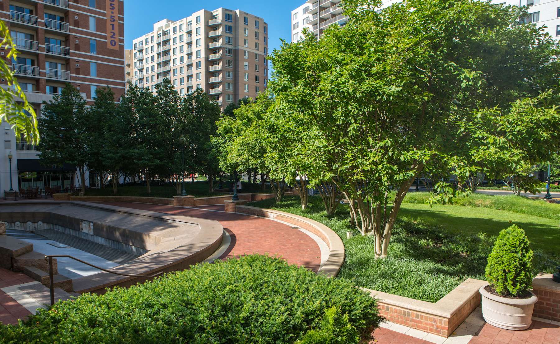 municipality plantings walkway