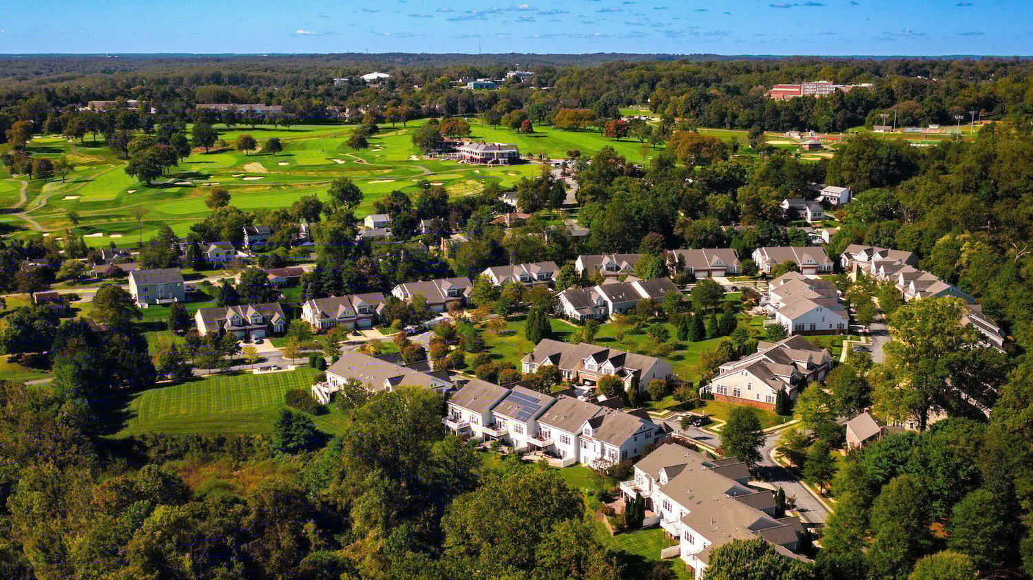 aerial view hoa landscaping 