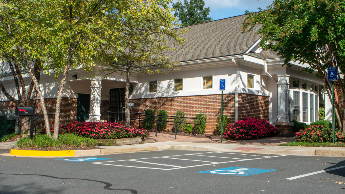 West Market Community Association office beds flowers