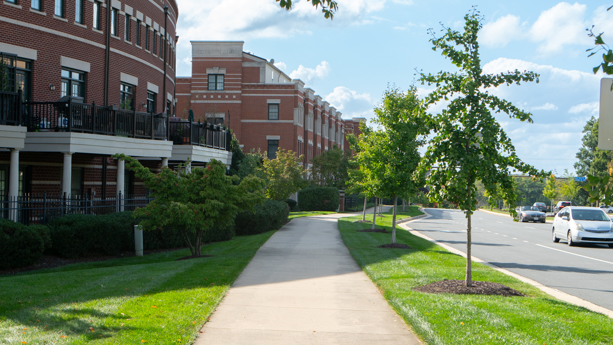 West Market Community Association street sidewalk lawn grass